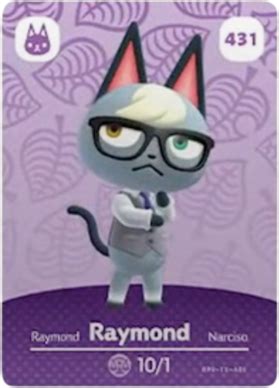 raymond animal crossing amiibo card